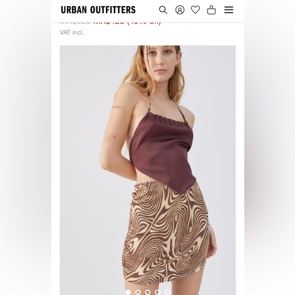 Urban Outfitters Swirl Print Mini Skirt - Picture 7 of 7